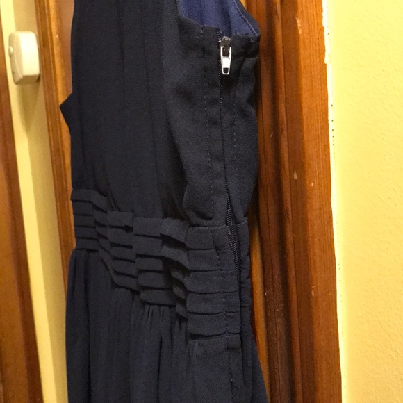 Halter Neck Navy ModCloth Dress - Picture 2 of 5